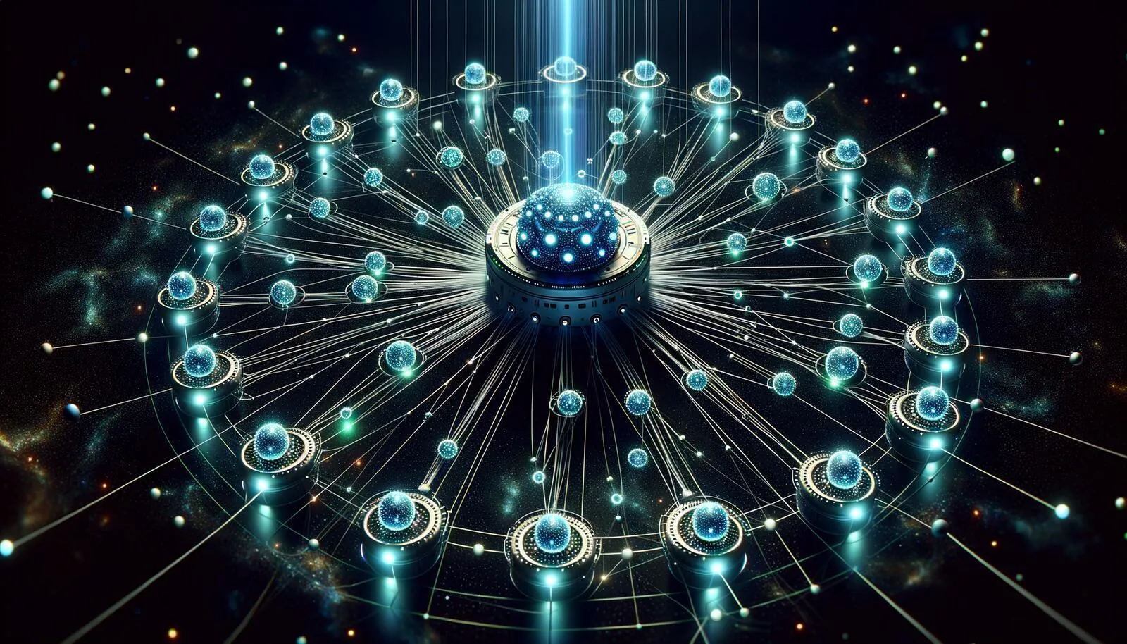 AI agent network infrastructure visualization