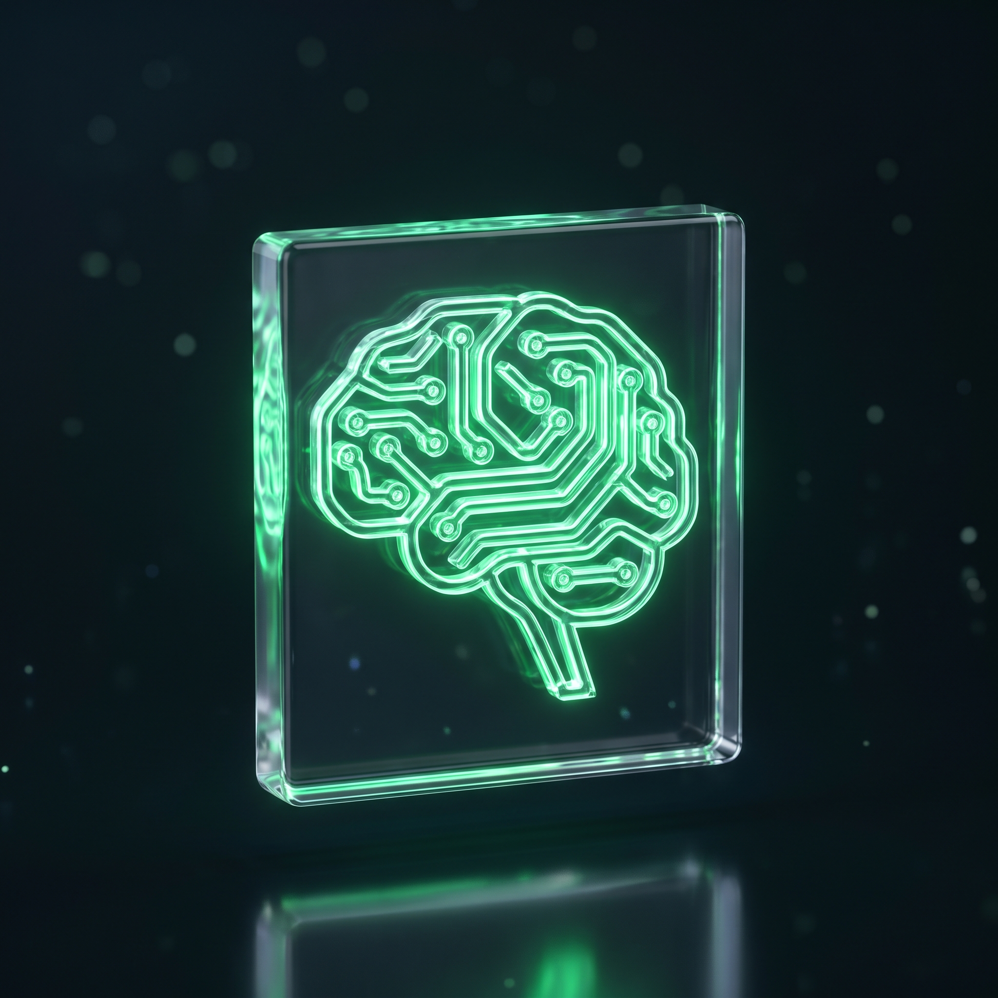 NVIDIA Inception Partnership Badge Represented as Glowing Microchip